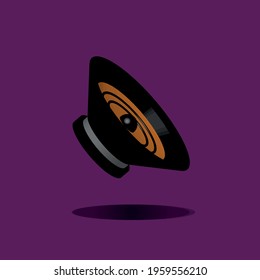 3d Illustration speaker  sound design