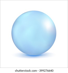 3D illustration, sphere with a pearl effect. Vector element for design.