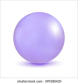 3D illustration, sphere with a pearl effect. Vector element for design.