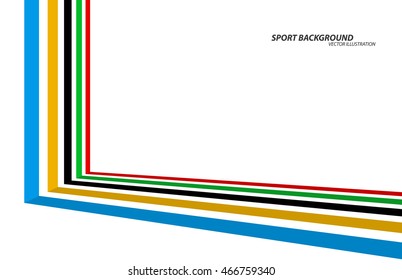 3d illustration, Sport games background.