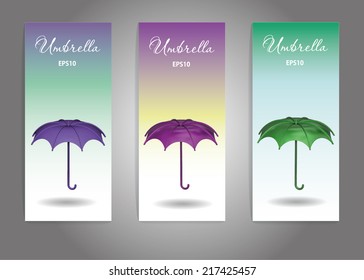 3d illustration of umbrella 