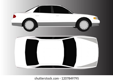 3d illustration, vector car