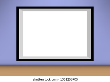 3d illustration vector, interior mockup for your brand grey gradient, fyler, poster, walls frame, lanscape background isolated