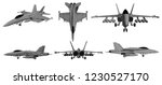 3d illustration, vector, Jet aircraft