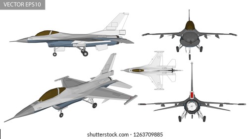 3d Illustration Vector Jet Aircraft