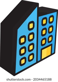 Ilustración 3D vectorial y logo Estilo de construcción. en el fondo blanco. Signo de iconos de la colección moderna para el concepto móvil y el diseño de aplicaciones web. El diseño es perfecto.