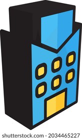 Ilustración 3D vectorial y logo Estilo de construcción. en el fondo blanco. Signo de iconos de la colección moderna para el concepto móvil y el diseño de aplicaciones web. El diseño es perfecto.