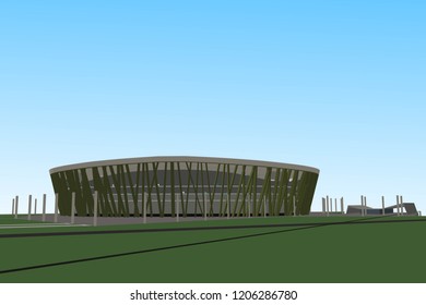 3D Illustration vector stadium