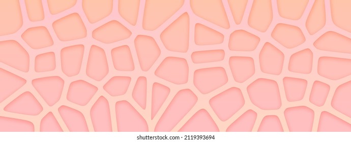 3d illustration of voronoi based pattern background