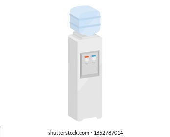 3D illustration of a water server.