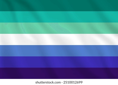 3d illustration waving flag of GAY MAN Vector flag of GAY MAN Symbol of GAY MAN..