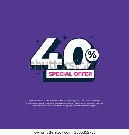 3d illustrations. discount up to 40% off special offer