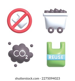 3d Illustrations of global warming premium vector