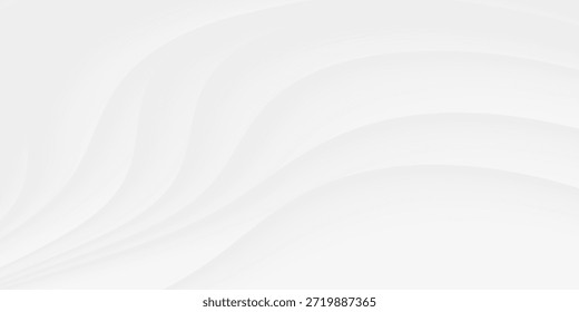 3d illustrations of modern repeat artistic flowing edge surface curve white smooth shade for architect,craft and creative background.3d rendering.