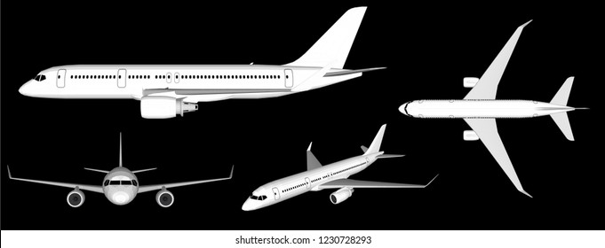 Plane Mockup Images Stock Photos Vectors Shutterstock