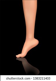3d illustration,vector foot volume, health and shoe selection