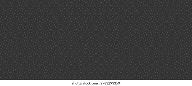 3d image of a maze in black shades. nobody around, concept of problems and difficulties.