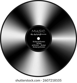 3D image of a vinyl record