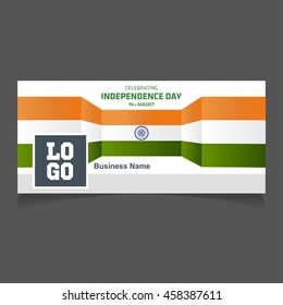 3d indian Flag. Happy Independence Day India Banner. India Covers