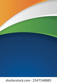 3d Indian flag vector background
