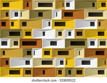 3d industrial background. Vector illustration.