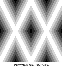 3D industrial illusion rhombus seamless pattern