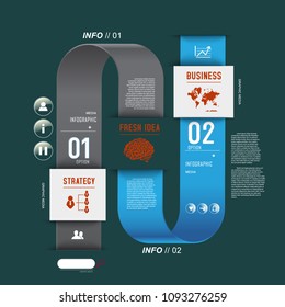 3D infographic background