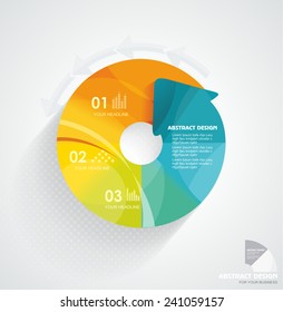 3D Infographic. Can be used for number options, workflow layout, diagram, web design.