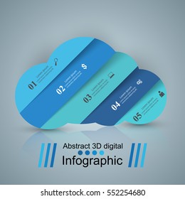 3D infographic design template and marketing icons. Wheather icon.