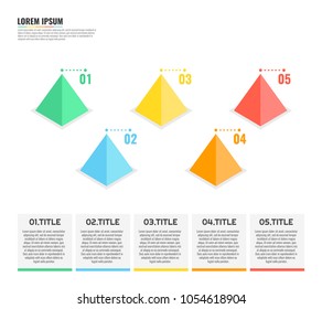 3d infographic elements. Infographic template. Vector illustration.