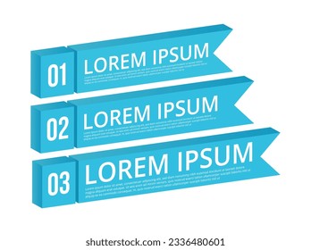 3d infographic labels vector design
