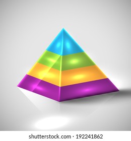 3D infographic vector design