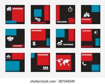 3D infographic vector template banner with windows icons and place for your text eps10