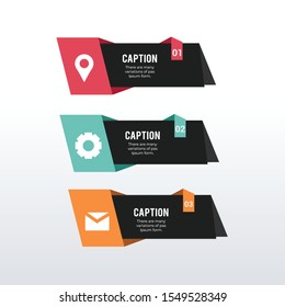 3D informational infographic template design. Business concept infograph with 3 icons, options, steps or processes. Vector visualization can be used for workflow layout, diagram, annual report, web