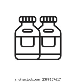 3D Ink Outline Icon Vector Illustration
