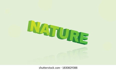 3D inscription on a light background with bokeh