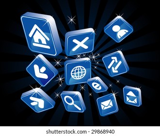 3D Internet Icon