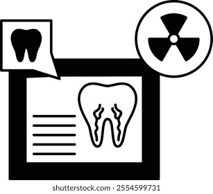 3d Intraoral Scanning or xray concept, Teeth Digital Impressionism or Cone Beam Computed Tomography vector outline design, Odontology symbol, manual dexterity sign Dentist tools stock illustration