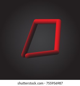 3d iridescent gradient letter 0.  Vibrant gradient shape. Liquid color path. Typographic minimalistic element.