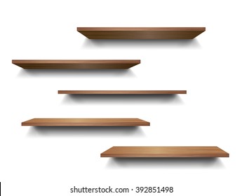 Wooden rack storage stand Royalty Free Vector Image