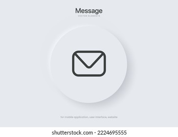 3d isolated vector elements. Minimal modern message, chat, speak, dialog, chatting icon emblem symbol. 3d blue messaging chatting icon. Mobile app icons. Device UI UX mockup.