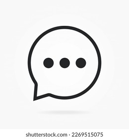 3d isolated vector elements. Minimal modern message, chat, speak, dialog, chatting icon emblem symbol. 3d blue messaging chatting icon. Mobile app icons for UI UX website mobile app