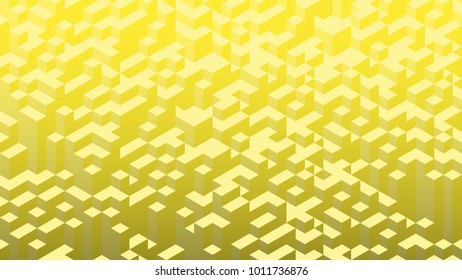 3d isometric background. Block wallpaper.
