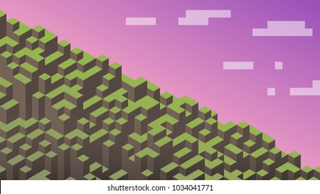 Minecraft Background 库存矢量图 图片和艺术矢量图 Shutterstock