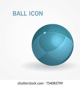 3d isometric ball. Vector illustration. Can be used for web design and workflow layout