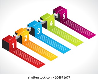 3d isometric box labels