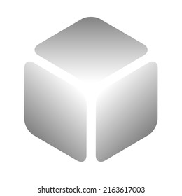 3d isometric cube(s) as construction, construct, building, technology, architecture and development icon, symbol, logo