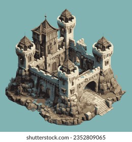 3D isometric design of the Castle
