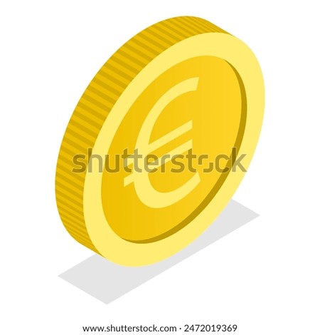 3D Isometric Flat Illustration of World Currency Coins, Elements of Design. Item 12