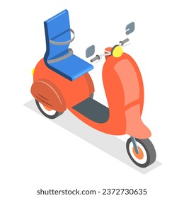 3D Isometric Flat Vector Illustration of Accessories For Disabled People. Item 2